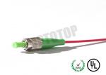 2.0 / 3.0 Mm Fiber Optic Pigtail , FC Simplex Fiber Patch Cord Custom Length