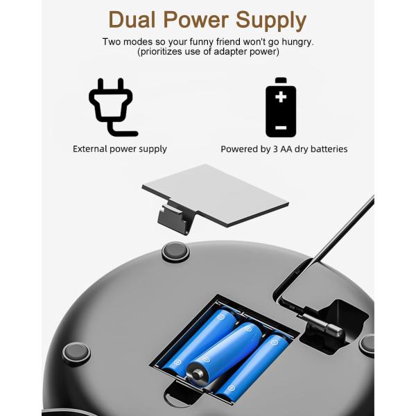 4L Automatic Pet Bowl Feeder Stainless Steel Self Feeding Cat Bowl