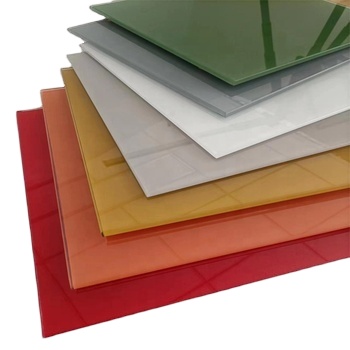 3-12mm Thickness Coated Tempered Painted Glass Worktop for Decoration in Various Glass Colors