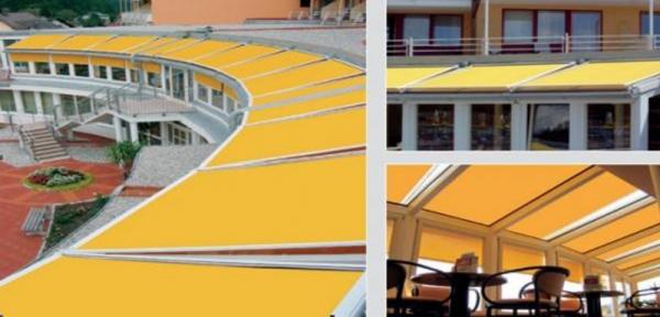 Black Louvered Roof Pergola Conservatory Remote Control Awning