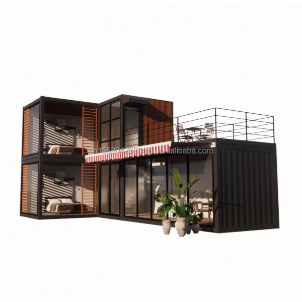 Design Steel Structure Modular Villa Easy Assemble Modern Home Luxury Container Prefabricated Houses Flat Pack Container