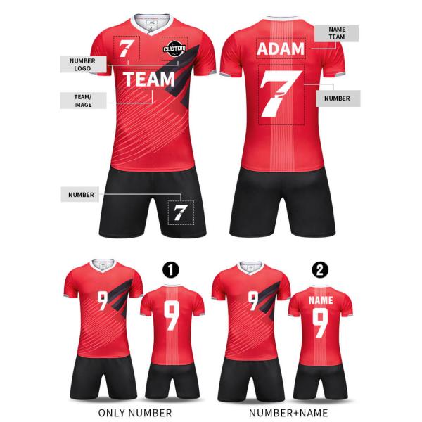 Oem Logo Print Colombia Argentina Brazil Mexico Uniform Soccer Jerseys Croatia Football Shirt World Cup