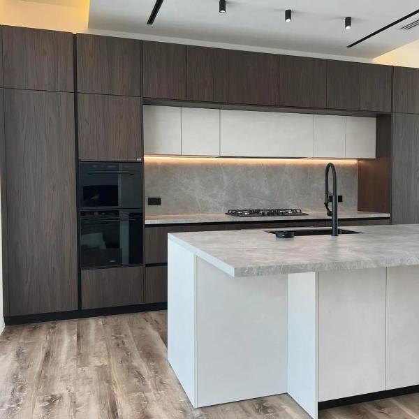 Kitchen Furniture Design Wood Veneer Kitchen Cabinet Wholesales