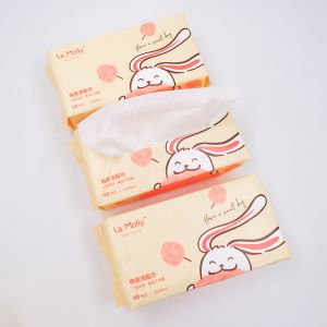 Cheap Dot Embossed 18cmx20cm Disposable Facial Towel 60gsm wholesale