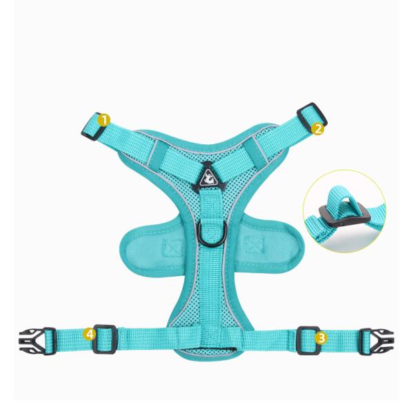 Dog Harness Vest Breathable Mesh Reflective Sport Comfortable Outdoor Activities
