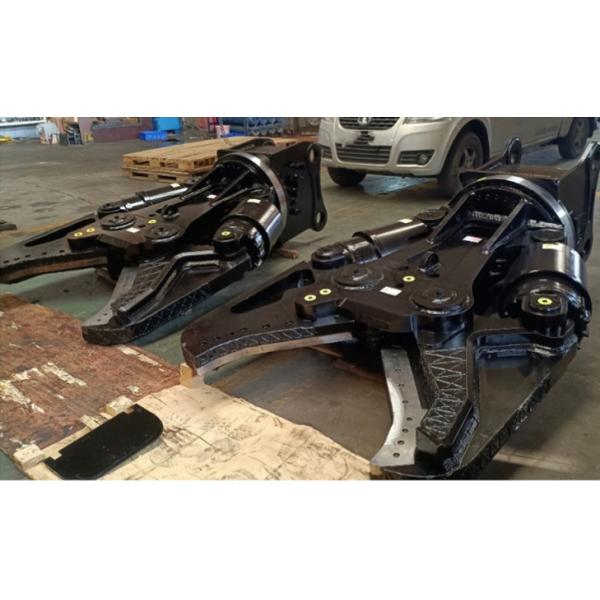 Black 330 Bar Demolition Cutter 27000kg Yakai CTHB Excavator Stump Hydraulic Shear