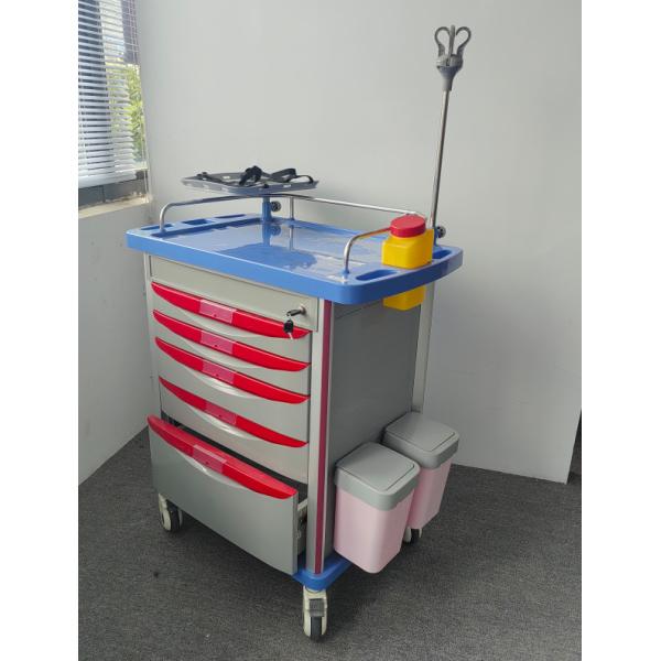 ABS Emergency Medical Equipment Trolley Hospital Medicine Cart Nursing Trolley