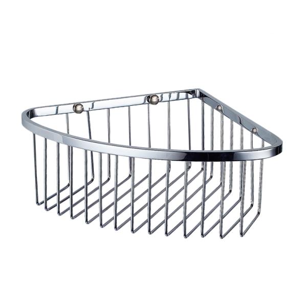 304 Stainless Steel Bathroom Accessory Corner Basket Shelf Single Layers