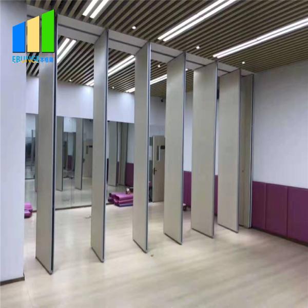 Movable Sliding Door Foldable Wooden Sound Proof Partition Wall For Hotel