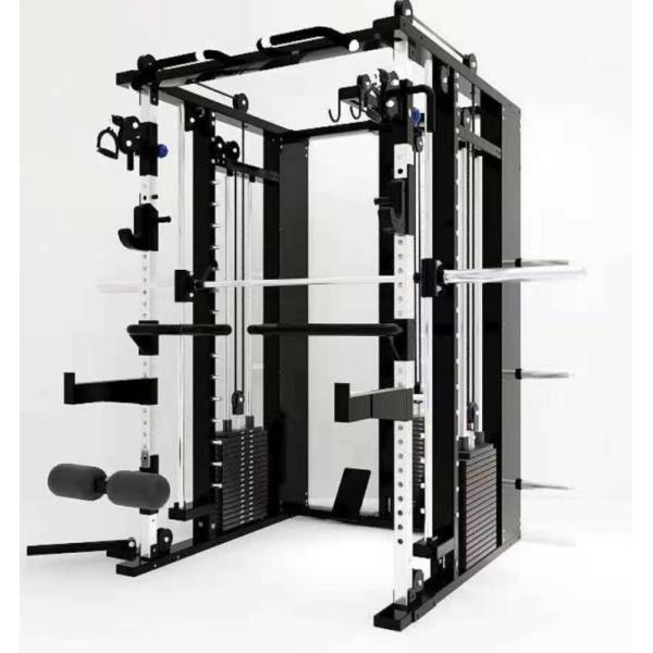 Commercial Indoor All in One Fitness Equipment Power Rack Smith Machine Multi Functional