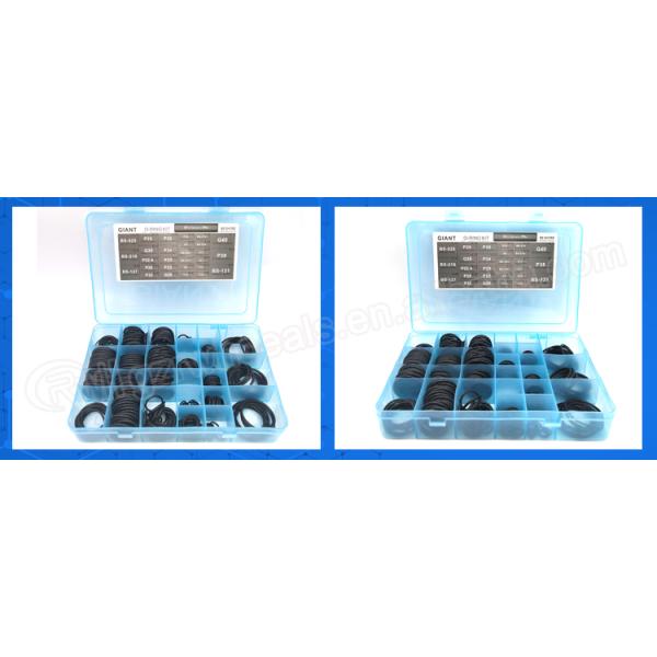 376pcs NBR90 Hydraulic Rubber Seal O Ring Kit Box For Daewoo / Doosan