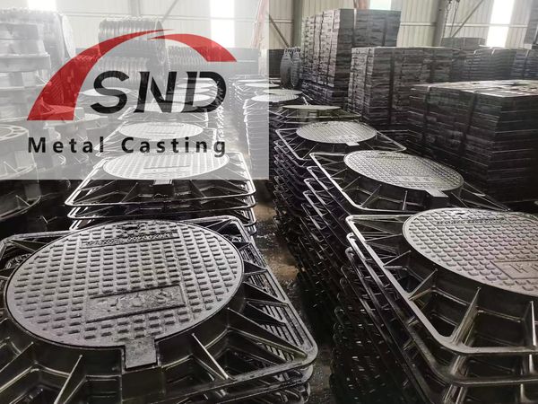 Solid Cover Ductile Iron Square Manhole Cover For Gas & AirTight Inspection