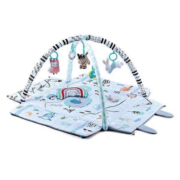Baby Gym Play Mat for Sensory and Motor Skill Development Language Discovery, Thicker Non-Slip Baby Activity Gym