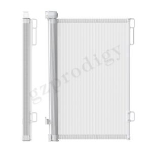 Rolling Extendable 55"-71" Retractable Baby Gate Multi Scene Kids Stair Fence