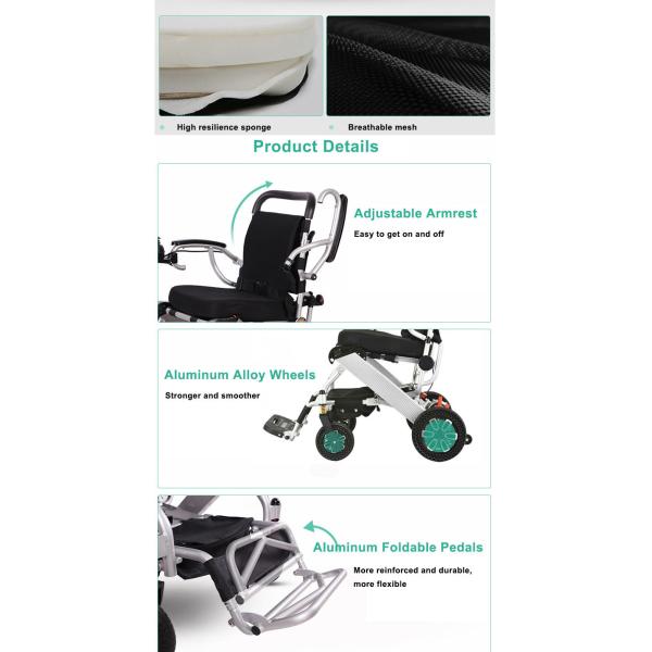 4.5km/Hr Medical Transport Wheelchair Aluminum Customized For Homecare