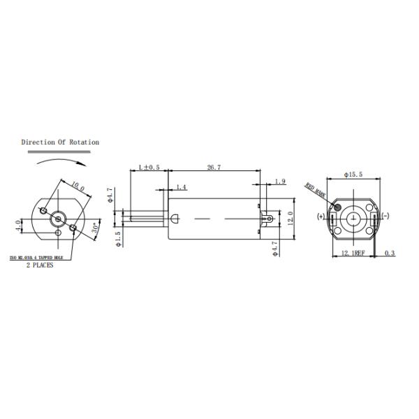 FF-050SK Small Motor 6V 7V 12mm*12mm 12000RPM High Speed Car CD Electric Shaver Motor