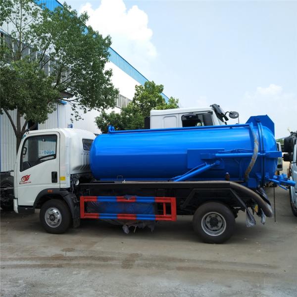 266HP 6m³ Sewage Suction Truck For Dirty Water Euro 2 Manual Transmission Type