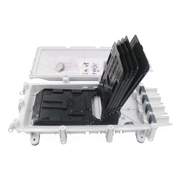 IP67 Waterproof Fiber Optic Splice Closure Cajas Nap Box 256 Core RoHS Approval