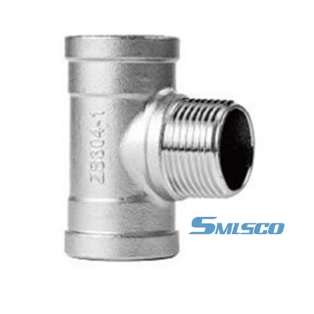 China 304 Stainless Steel Casting Tee Threaded NPT Class 150 Fitting on sale