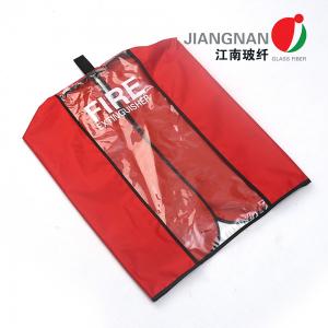 China UV Resistance Large Red Fire Extinguisher Cover With Window on sale