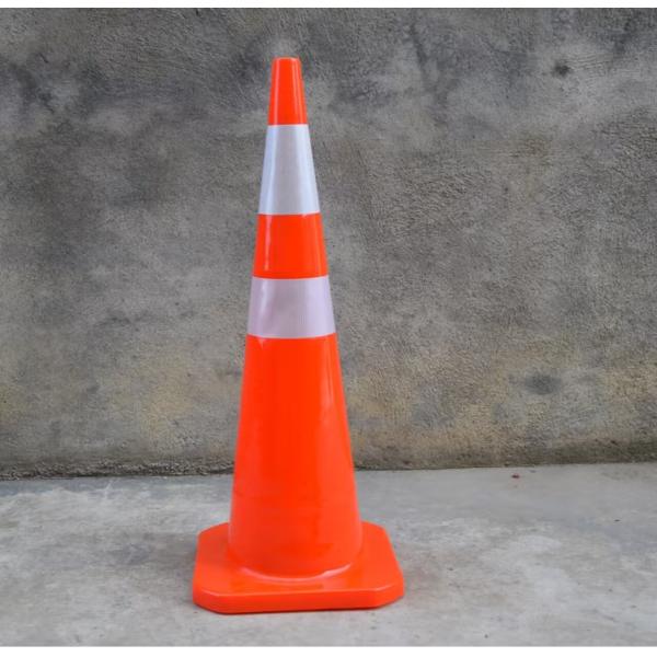 Safety 700mm Traffic Warning Cones Orange Reflective Safety Cones 1.4kg