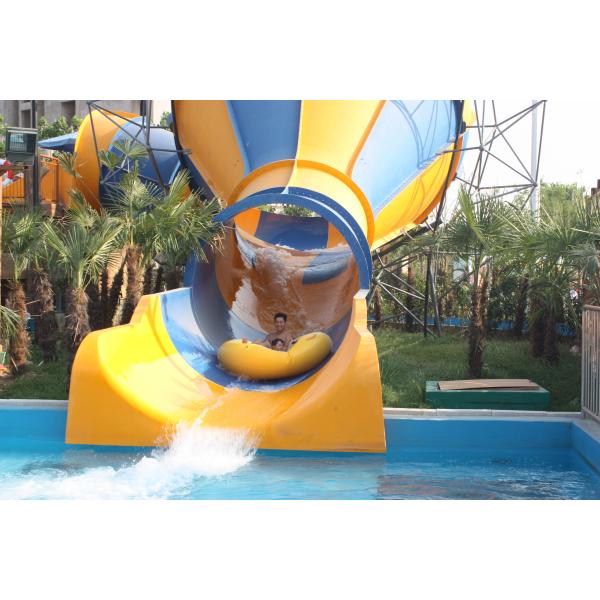 Indoor / Outdoor Commercial Fiberglass Water Slides Park Of Medium Tornado Water Ride