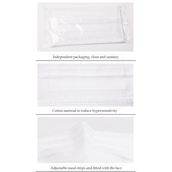 Anti Dust Disposable Pollution Mask , Hygiene Face Mask No Stimulus To Human Skin