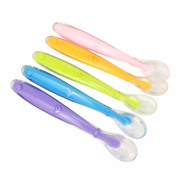 Eco-Friendly Silicone Kitchen Utensils Food Grade Silicone Baby Spoon