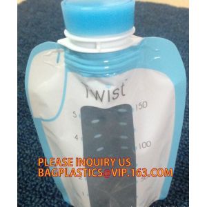 Food grade breastmilk storage packaging bag, breast milk pack bag,reusable baby
