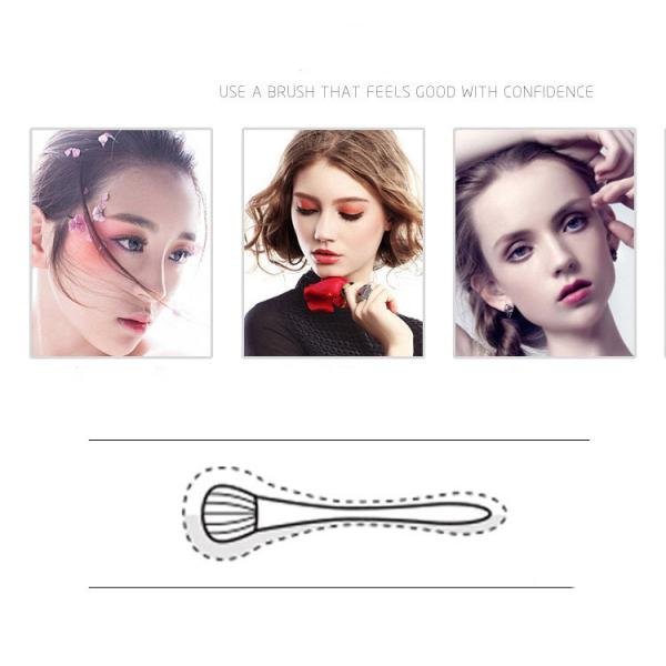 Slim Handle Face Highlighter Brush , Luxury Makeup Brushes No Skin Hurting