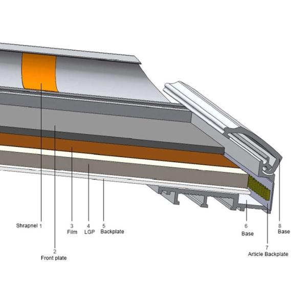 Open Sign 80D AC240V Outdoor Advertising Light Box