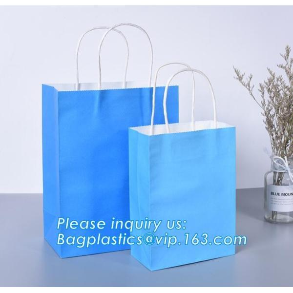 Eco Retail Packaging Recyclable Kraft Paper Gift Bags Natural Tote Retail, Party, Craft, Gifts, Wedding, Recycled, Bus