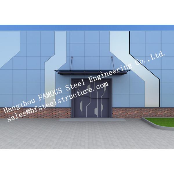Automatic Glass Sectional Industrial Garage Doors Steel Buildings Kits Superior Weather Resistance