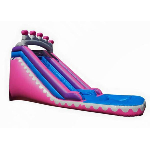 Commercial Grade 0.55mm Backyard Kids Inflatable Water Slide With Attached Pool