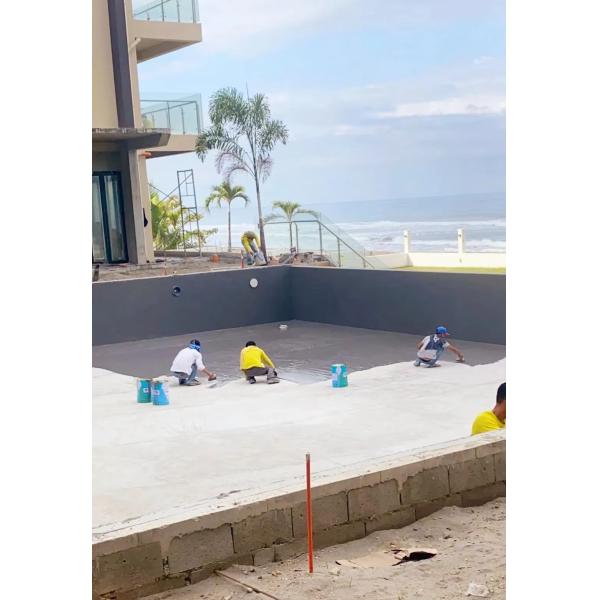 Liquid PU Waterproofing Coating Spray / Scrape Strong Film Forming Elasticity