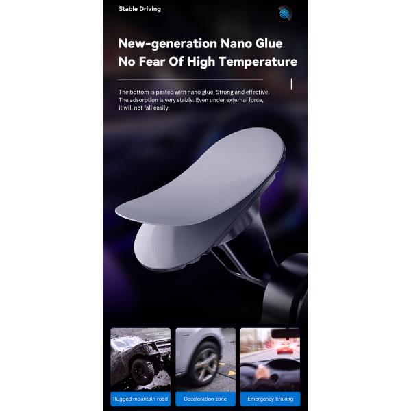 15W Wireless Charging Magnetic Car Phone Holder Essager ACPH004