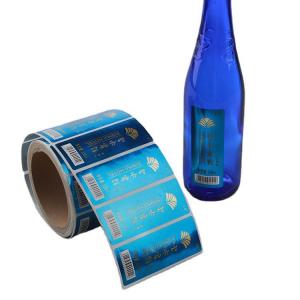 Cheap Wine Water Beer Printed Bottle Labels Waterproof PVC PET Self Adhesive Label wholesale