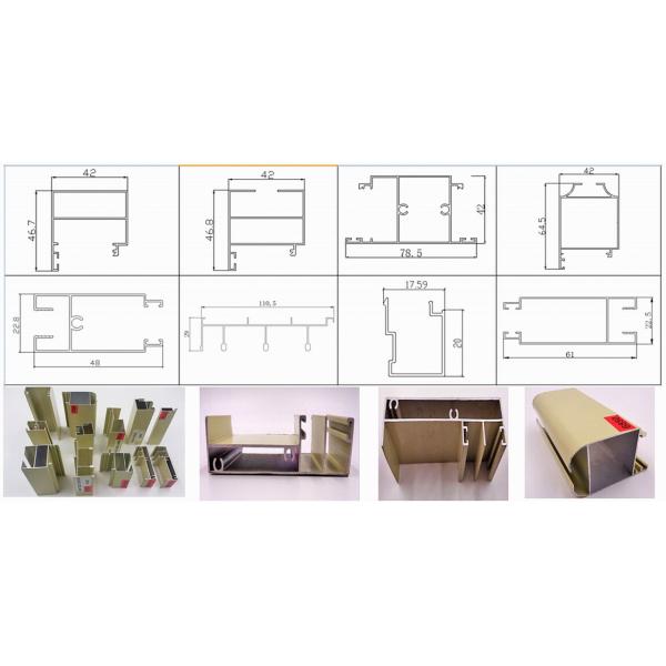Algeria 6000 Series Wooden Grain Aluminum Window & Door Extrusion Profiles