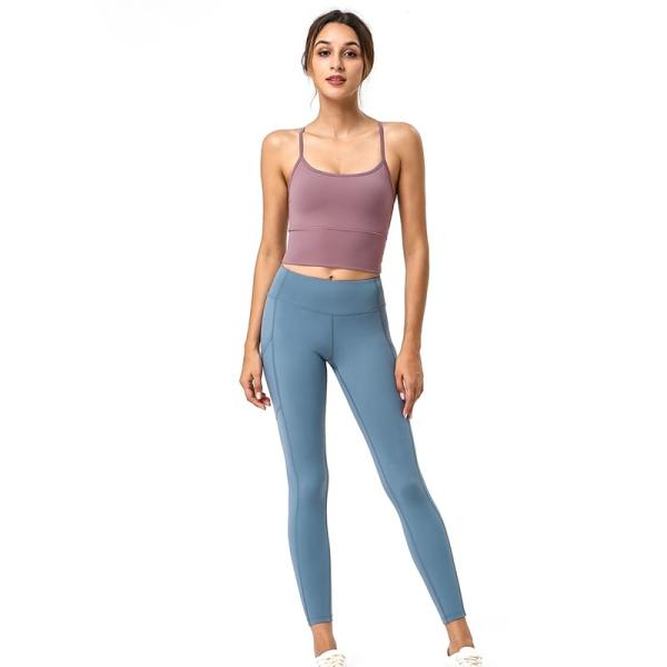 Women Fitness Clothing Yoga Apparel Camisole Lady Cross Back Bra Vest Tank Top Underwear