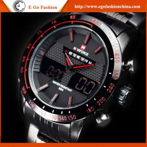 Cheap Top Brand NAVIFORCE Watch 9024BBR LED Light Sport Watch for Boys Luxury Watch Steel Watch wholesale