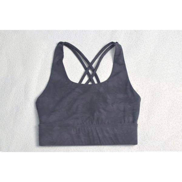Body Fit Smoky Gray Double Layer Sports Bra / Full Figure Sports Bra 210g