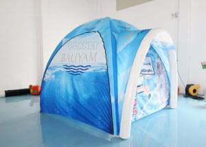 China Blue Air Arch Dome 0.4mm Plato Advertising Inflatable Tent on sale