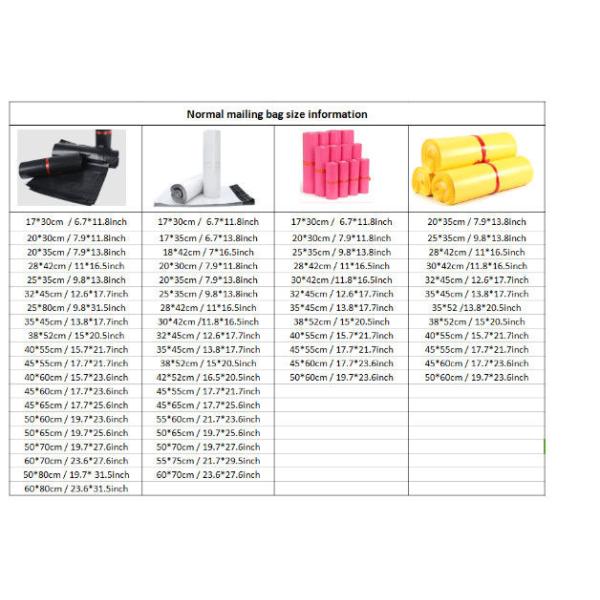 Custom Printed Poly Mailer Bags Plastic Poly Envelopes 12.5" X 19" #6 Rainproof