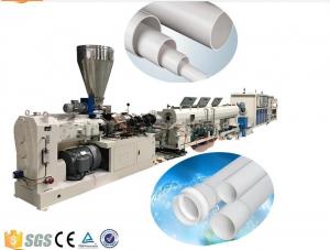 Cheap Drainage And Electric Conduit PVC Plastic Pipe Extrusion Machine , PVC Pipe Production Line wholesale