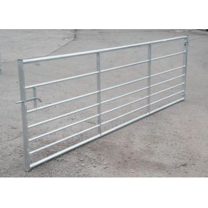 Livestock Steel Farm Gates Padlockable Sliding Latch Adjustable Hinge