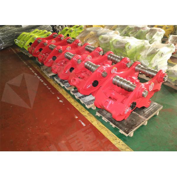 Push Type Excavator Quick Coupler 380-420mm Pin Distance For Komatsu PC120