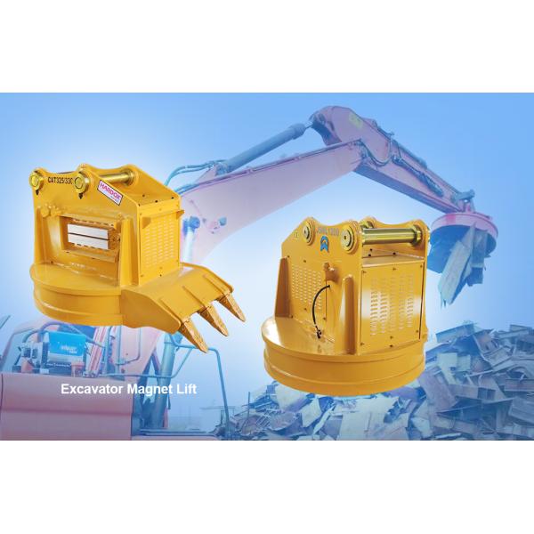 Copper Steel Excavator Lifting Magnet , Permanent Magnetic Lifter For Scrap