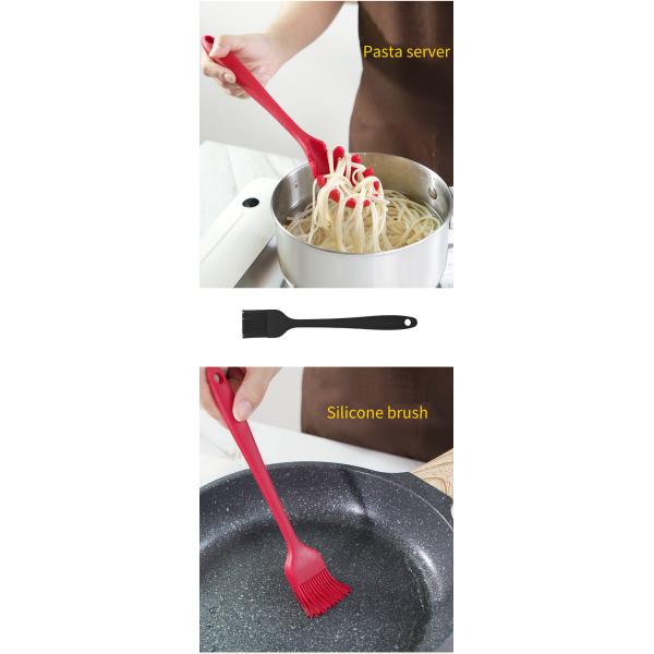 Lightweight Fadeless 10 Piece Silicone Kitchen Utensil Set