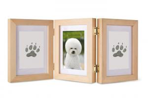 China Solid Wood Pet Photo Collage Frame Ink Pad For Pet Paw Print on sale