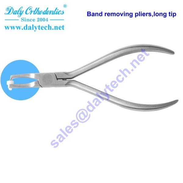 Oliver-Jones posterior band removing pliers,long tip of dental pliers